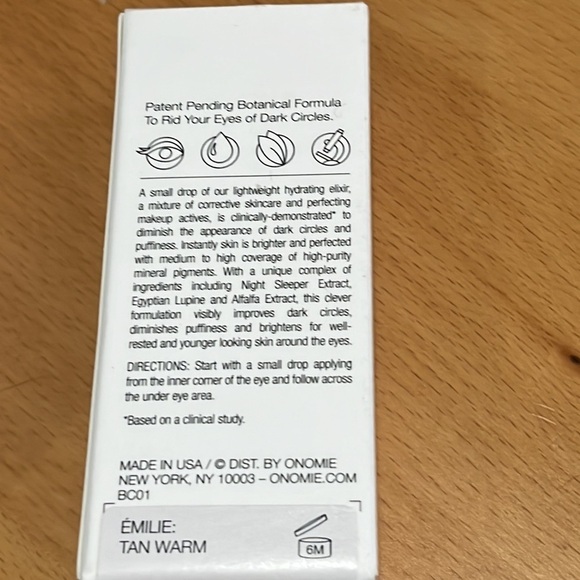 Onomie Bright Concealing Elixer‎ for Eyes Tan Warm .35 oz - Picture 3 of 4